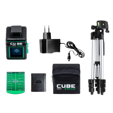 Лазерный уровень ADA Cube 360 Green Professional Edition Арт. А00535 (С Зелёным лучом)_1