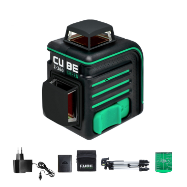 Лазерный уровень ADA Cube 2-360 Green Professional Edition Арт. А00534 (Зеленый луч)_2