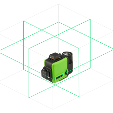 Лазерный уровень AMO LN 3D-360 GREEN Арт. 750158 (Зеленый луч)_2