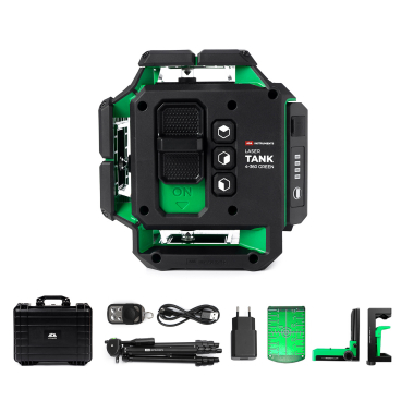 Профессиональный лазерный уровень ADA LaserTANK 4-360 GREEN Ultimate Edition (Зеленый луч) Арт. А00632_1