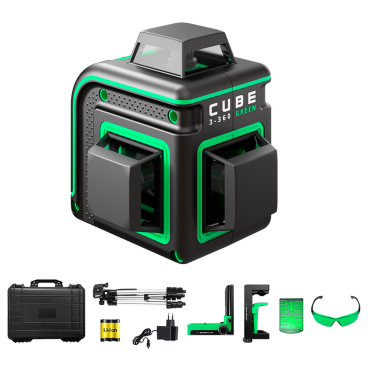 Лазерный уровень ADA CUBE 3-360 GREEN Ultimate Edition с калибровкой Арт. А00569К (Зеленый луч)_50